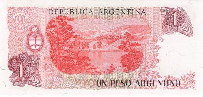 Argentinien p311a-2B 1 Peso 1983